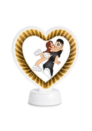 Oglinda Magica Cartoon Personalizata INFINITY LED - INIMA V2