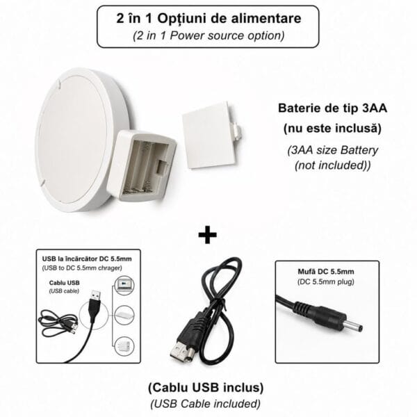 Oglinda Magica Cartoon Personalizata INFINITY LED - INIMA V8